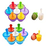 MATERIAL PREMIUM: Nuestros moldes para paletas están hechos de silicona de grado alimenticio y palitos de plástico de alta calidad. Amigable con el medio ambiente. Produce de forma segura una variedad de alimentos que te gustan.