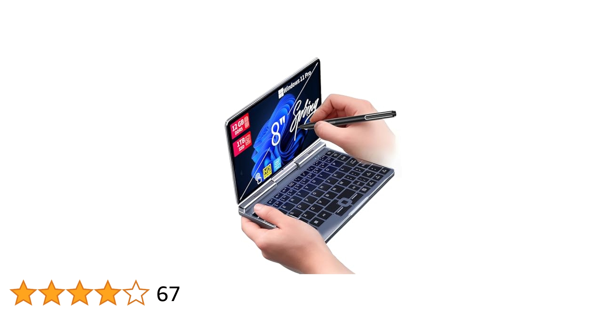 Amazon.co.jp: 8インチ ミニノートパソコン 日本語キーボード