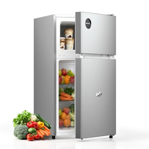 Image of Upstreman Mini Fridge with Freezer, 3.0 Cu.Ft Refrigerator with 2 Doors
