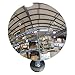 Convex Mirror, 18 in Dia, Magnet Mount
