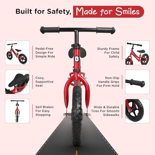 Image of Adjustable Handle Lightweight Pedal Free Balancing Cycle for Girls & Boys of - Ages 1.5 to 4.5 Years | Adjustable Seat |1 Year Warranty | Early Learning & Balance Training Bike Bicycle