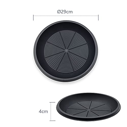 Kuvias Flowerpot Saucers - Pack of 4 - Collects Drainage & Dirt - Keeps your Home, Balcony & Garden Clean - For Use with Pots - Image 3