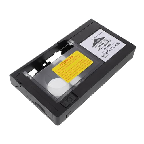 FELTECHELECTR Adattatore VHS-c per videocamere Video cassette riproduzione conversione alloggiamento in plastica stabile qualità dell'immagine versatile compatibile con cassette VHS adatto per Minidv