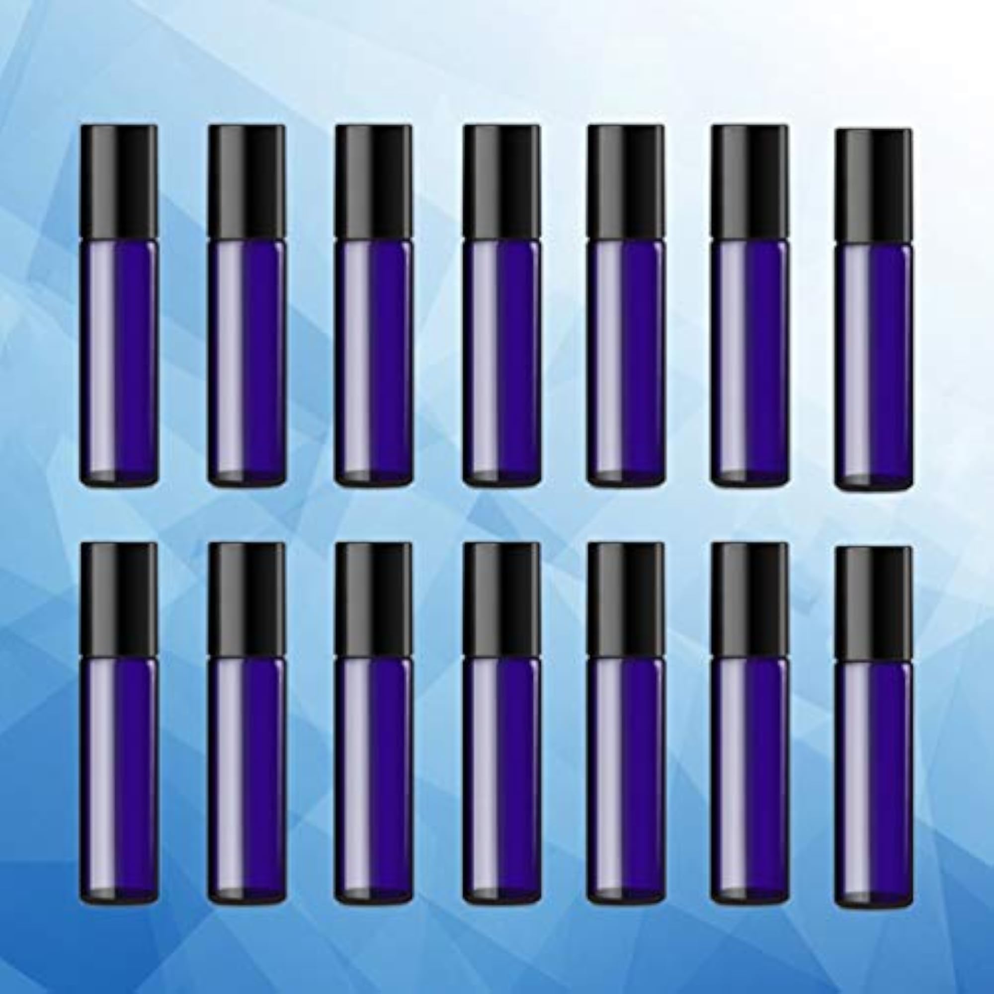 24pcs 5ml Amber Glass Bottles with Roll-On Applicator