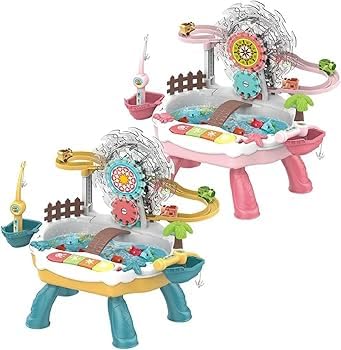 Happy Fishing Multi-Purpose Activity Table Toy for Kids | Interactive Fishing Game & Educational Learning Playset | Sensory Activity Toy for Boys & Girls (3+ Years)-image-10