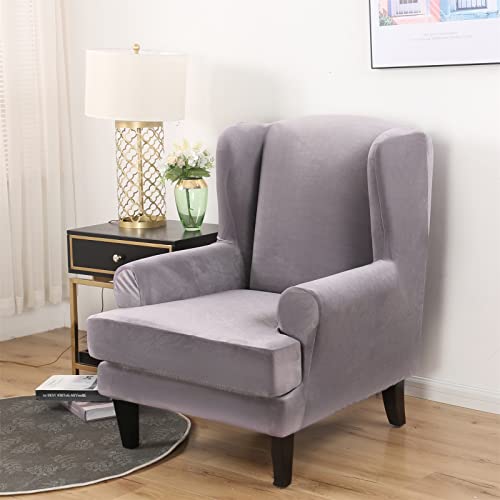 Wingback Chair Cover 2 Piece Set - Image 3