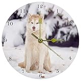 Fácil de usar: con un gancho detrás del reloj, se puede colgar firmemente en la pared y es fácil de colgar. Se requiere 1 pila 