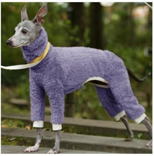 Vskd 犬コート 冬 タートルネック ウィペット服 イタリアングレーハウンド服 グレーハウンド ベドリントン犬服 四脚 ドッグウェア ペット服 犬用防寒着 暖かいセーター おしゃれ 保温 防風 犬パジャマ 室内外兼用 秋冬用 ファッション快適 犬ジャケッ
