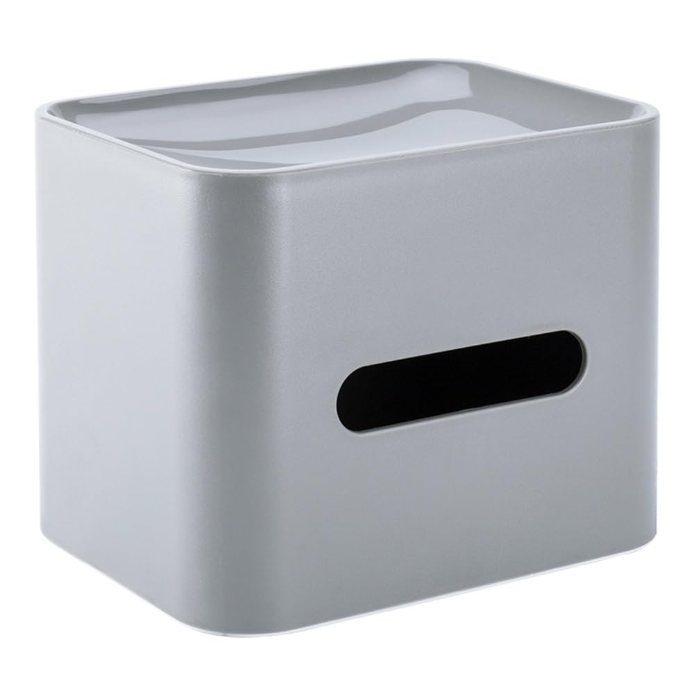 Tissue Holder Dispenser Tissue Box with Top Shelf Platform for Home Countertop Holders for Living Room(Gris)