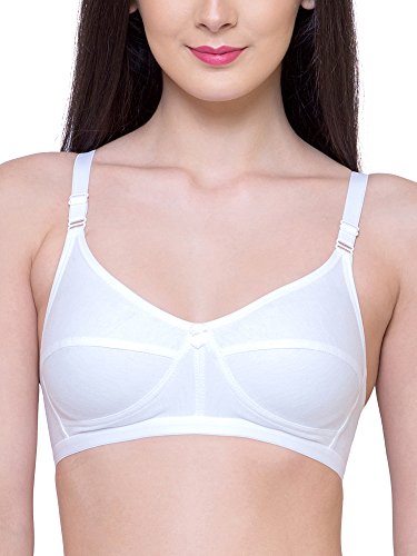 Image of INKURV Cotton Hosiery Bra for Women's Daily use, Full Coverage Bra for Regular wear, Non Padded, Non Wired Everyday Bra with Rich Cotton-Zoe Combo of 3