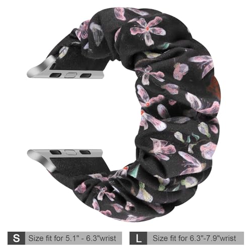 Image of Greatfine Scrunchie Band Compatible with Apple Watch Bands 38mm 40mm 41mm 42mm 44mm 45mm 46mm 49mm Women, Elastic Scrunchie Watch Strap for iWatch Watch Series 11 10 9 8 7 6 5 4 3 2 1 SE 3 2 Ultra 3 2