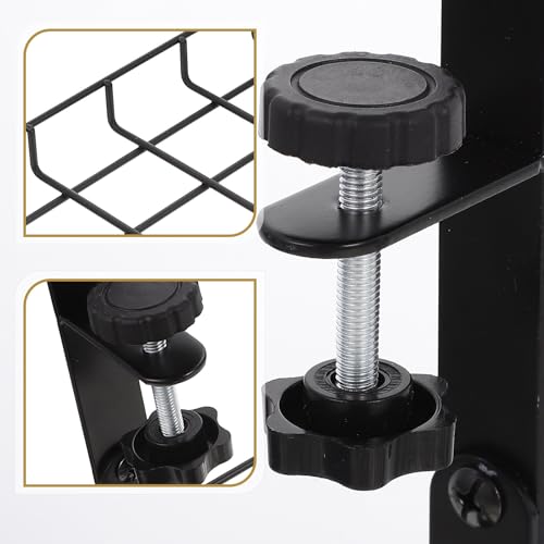 Organizador para cables Vaguelly Desk Cable Rack 500mm, soporte para gestión de cables sin perforar para escritorio de oficina miniatura 3