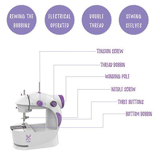 KPCB Mini Sewing Machines with Foot Pedal