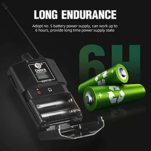 D Debra Audio Pro Er-102 Uhf Iem Wireless In Ear Monitor System With Monitoring Type For Stage thumb #5