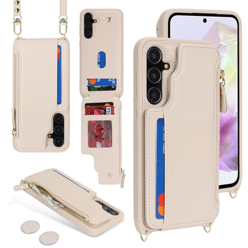 Cavor for Samsung Galaxy A35 5G Case Wallet for Women, Cream by Cavor - Used condition - Image 2