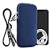 Produktbild kwmobile Handytasche für Smartphones XXL - 7" - Neopren Handy Hülle Dunkelblau mit Kordel - Handy Tasche mit Handykette 17,7 x 8,5 cm Innenmaße