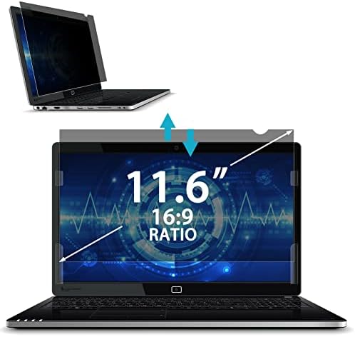 USICOOR 11.6 inch Laptop Privacy Screen Shield 11.6 inch(16:9)(257mm x 145mm), Anti-Scratch Protector Anti-Glare Privacy Screen Filter
