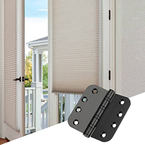 3 Pack Goldenwarm Ball Bearing Door Hinges For Exterior & Interior Doors 4In Stainless Steel Door Hinges Heavy-Duty Door Hinges Black 4'' Door Hinge, 5/8'' Radius Corners #TOP3