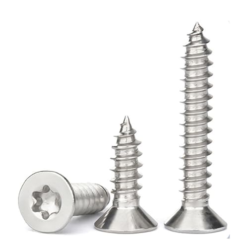 QANCEN 50 Stück Holzschrauben Torx Senkkopfschrauben Holz...