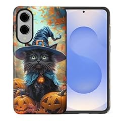 Black Cat Witch Hat Halloween Pumpkins