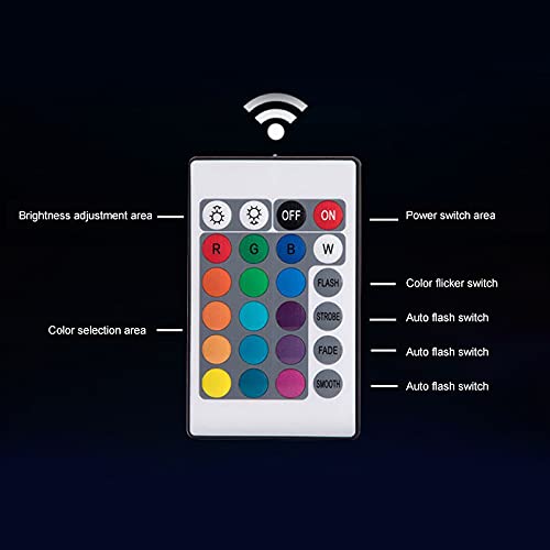 woyada Pool Toys Glow 40,6 cm Strandball mit 16 wechselnden Farben LED-Licht mit Fernbedienung, Poolspiele Strandparty… – Bild 5