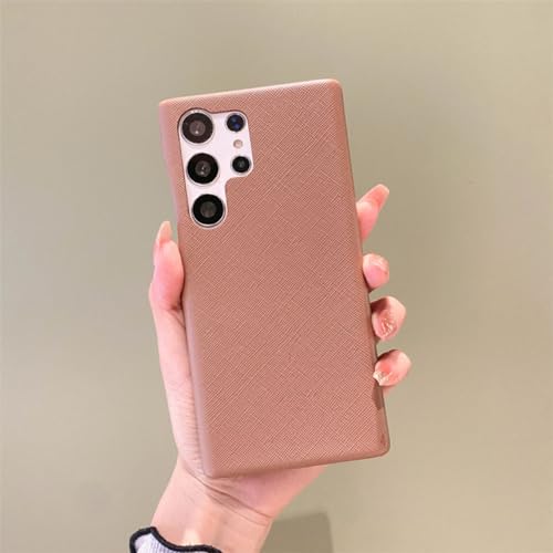 Coque Samsung S23 Ultra en cuir premium ENILSA marron chic