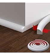 Flexible Quarter Round Molding, 39 Inch Peel and Stick Rubber Quarter Round Trim Molding Self Adh...