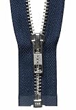 Nickel frei Metall offenes Ende Zip 56 cm: Marineblau, von Downton Stoffe und Basteln
