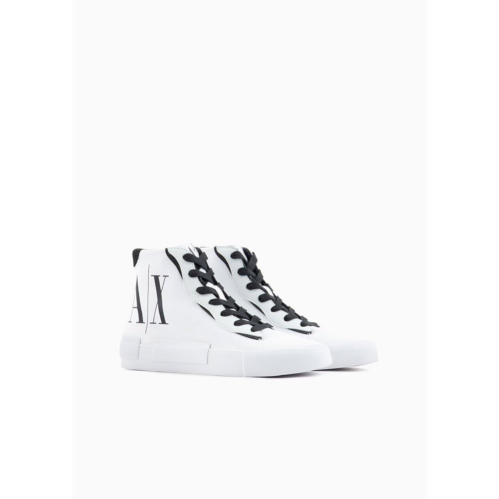 Armani Exchange Scarpe da Ginnastica Alte Top Axe Bianche