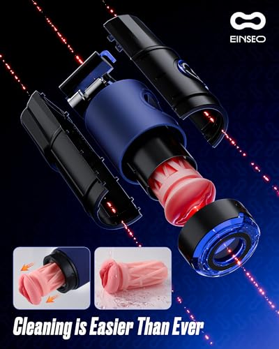 Image of EINSEO Male Masturbator, 3 Sleeves, App Control, Thrusting & Heating