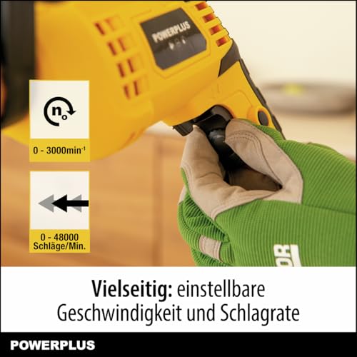 Powerplus Schlagbohrmaschine POWXBOX008 - Bohrmaschine 810 W + 158 Acc. – Bild 4
