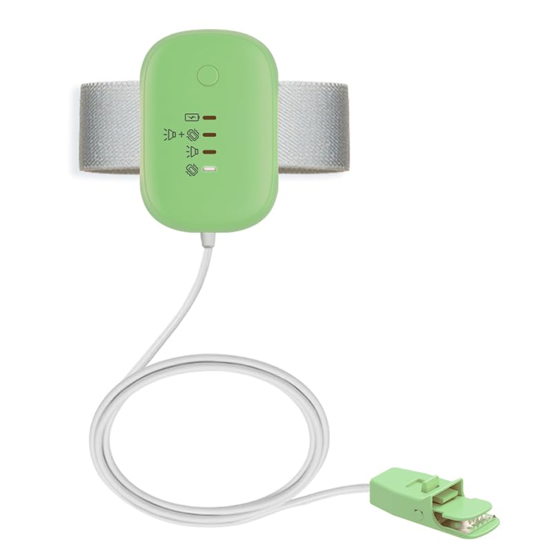 Yoicee Bedwetting Alarm for Boys Girls, Night Time Potty Training Alarm Whit 3 Working Modes, Highly Sensitive Moisture Sensor, USB Rechargeable – Stop Bedwetting Fast, Green