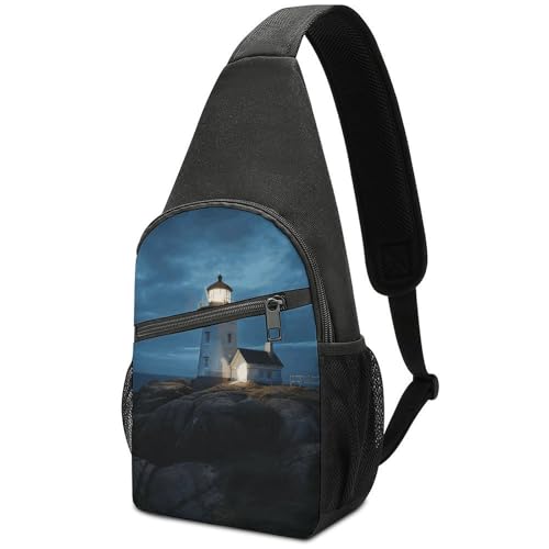 Bolso tipo bandolera para mujer y hombre pequeño con diseño faro