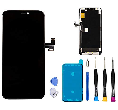 Best Cyber Monday 🔥 CLWHJ Screen Replacement Compatible with iPhone 11 pro, Screen Replacement iPhone 11 Pro 5.8 inch (Model A2160, A2217, A2215) Touch Screen Display digitizer Repair kit Assembly (Black)