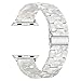 TRUMiRR Watchband Compatible for 38mm 40mm Apple Watch Women, Fashion Resin Watchband Metal Stainless Steel Buckle Strap Bracelet for iWatch Apple Watch Series 4 3 2 1 All Models