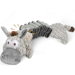 Large Squeaky Plush Dog Toys, Interactive Puppy Toys for Tug of War, Tough Pet Toys for Dogs, Dog Chew Toy for Small, Medium, and Large Dogs