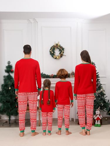 Matching Christmas Pajamas Sets for Family, Cute Womens Mens Christmas Pjs Set3