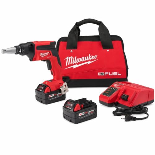 Milwaukee 2866-22 M18 FUEL Drywall Screw Gun- XC Kit with 5.0 Ah Batteries