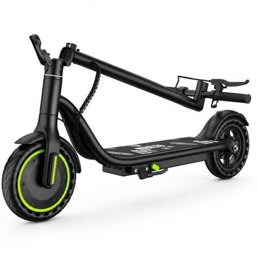 Image of Electric Scooter for Adults, Teens & Big Kids - 350W Motor, 19MPH Top Speed, 21 Miles Range, 8.5-inch Solid Tires, Lightweight Folding Electric Scooter for Commuting