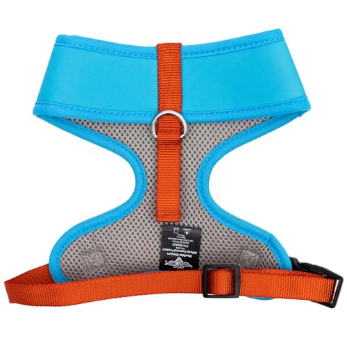 DC Comics Pet Harness, Dog Collar Plastic Buckle, Superman Shield Character Close Up Blue Red