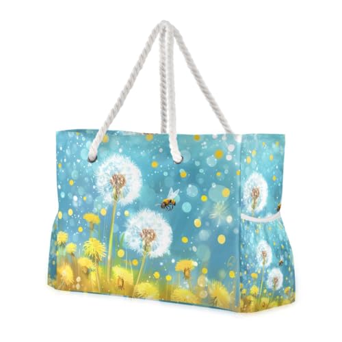 Image of senya Large Beach Bags Totes Swim Canvas Tote Shoulder Bag Water Resistant Bags for Gym Travel Daily