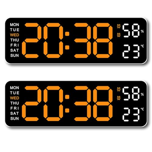 Despertador digital rectangular sencillo con números grandes para casa 2