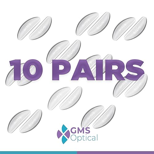 Gms Optical GMS23267-2 1.8Mm Reg-Thick/19Mm Long - Anti-Slip Adhesive Contoured Silicone Nose Pads thumb #4
