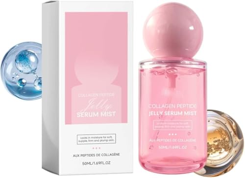 Image of Collagen Peptides Jelly Serum Mist, Peptide Moisturizing Face Spray, Refreshing and Hydrating, Leaving Skin Soft, Supple, Firm, and Plump