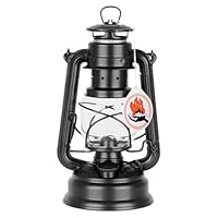 Feuerhand Sturmlaterne Baby Special 276 Mattschwarz - Für Garten, Camping & Balkon - traditionelle Petroleumlampe - Mit 20 Stunden Leuchtdauer - Made in Germany