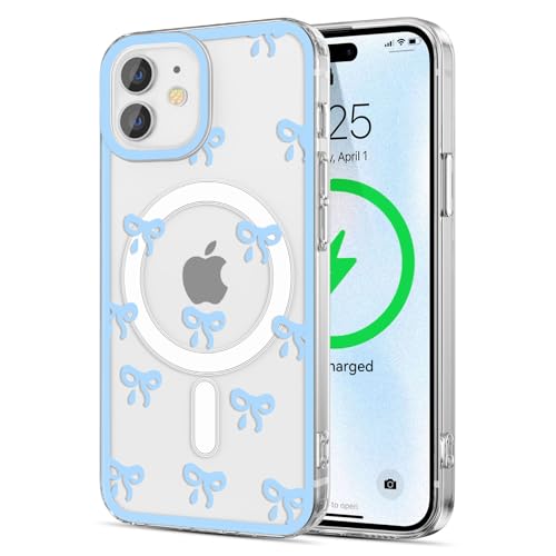 Coque iPhone 11 compatible Magsafe en polycarbonate bleu anti-jaunissement