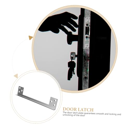 Protector de pestillo Holibanna de metal para asegurar cerraduras de puertas contra intrusiones 4