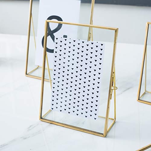 Levilan 5X7 Gold Photo Frame Vintage Style Antique Gold Standing Picture Frames With Pressed Glass, Brass (5 X 7) #TOP3