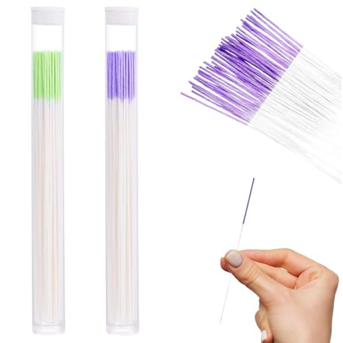 JEYORZY 120 Pcs Cuidado Posterior Del Piercing, Limpiador De Agujeros De Oreja, Limpiador De Agujeros De Piercing Desechable, Limpiador de Agujeros Pendientes, Para Orejas Perforadas, Azul, Morado