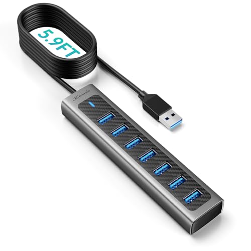 GiGimundo USB Hub 3.0, 8-Port USB Hub...